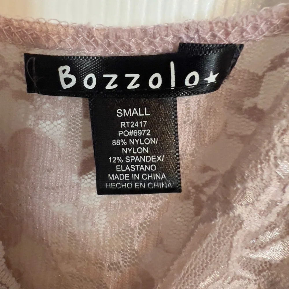 Pink all lace spaghetti strap tank - Picture 2 of 2